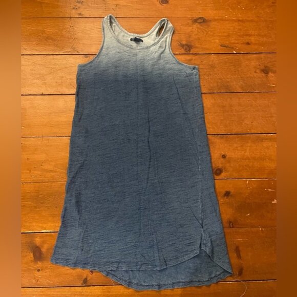 Gap Kids Blue Ombré Sumner Tank Dress Beach Cover Up - Picture 2 of 6